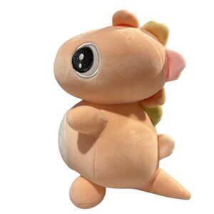 💕2 for $17💕 Plush Soft Pink Dinosaur Embroidered Facial Features Cute No tag